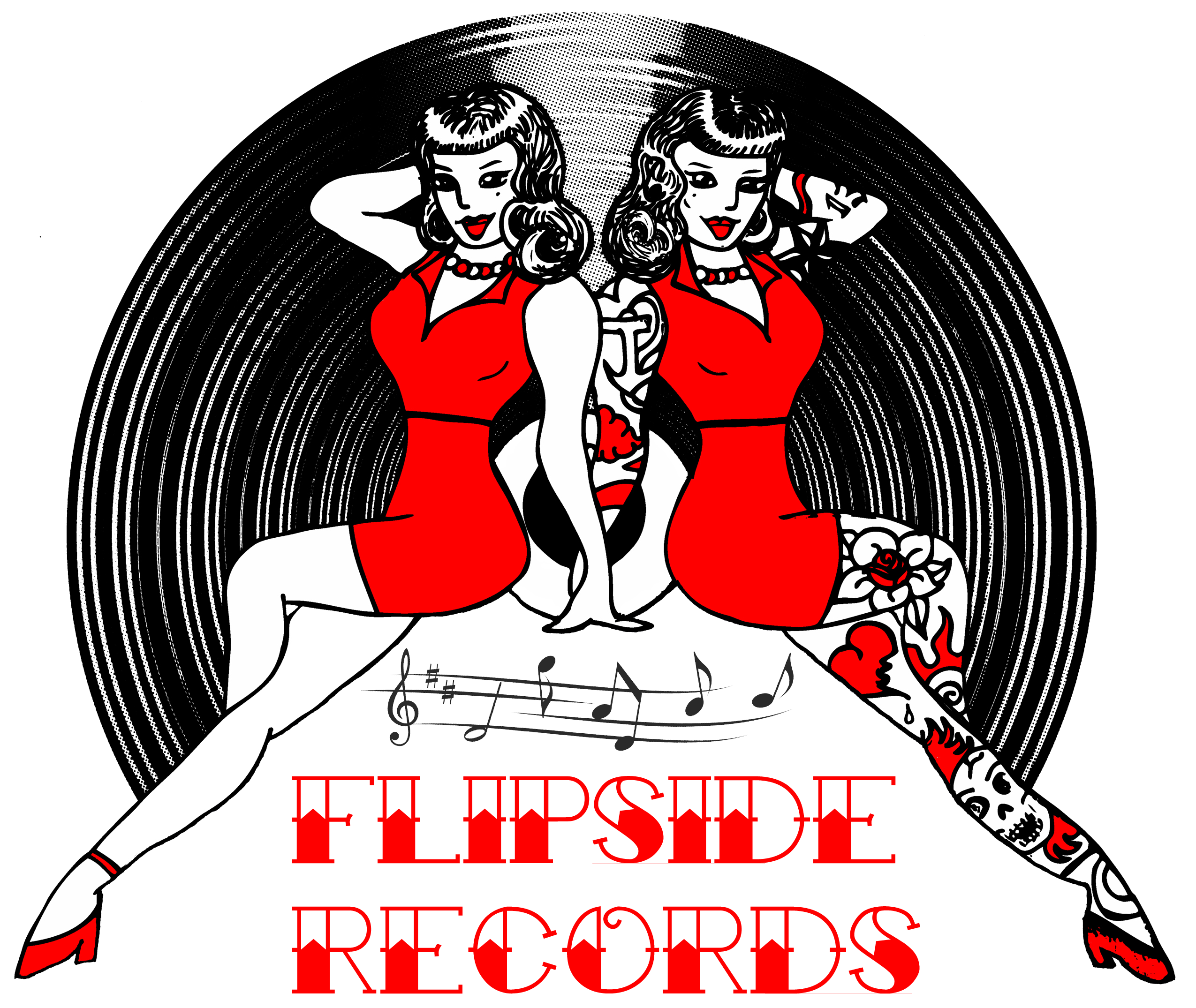Flipside Records Record Store Berkley MI Logo